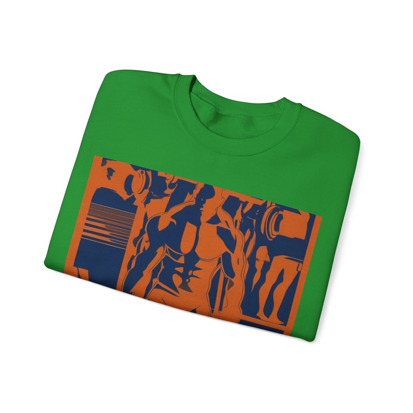 boostlete-rise-grind-scene-deadlift-3d-paper-0812 — Unisex Heavy Blend Crewneck (G18000)