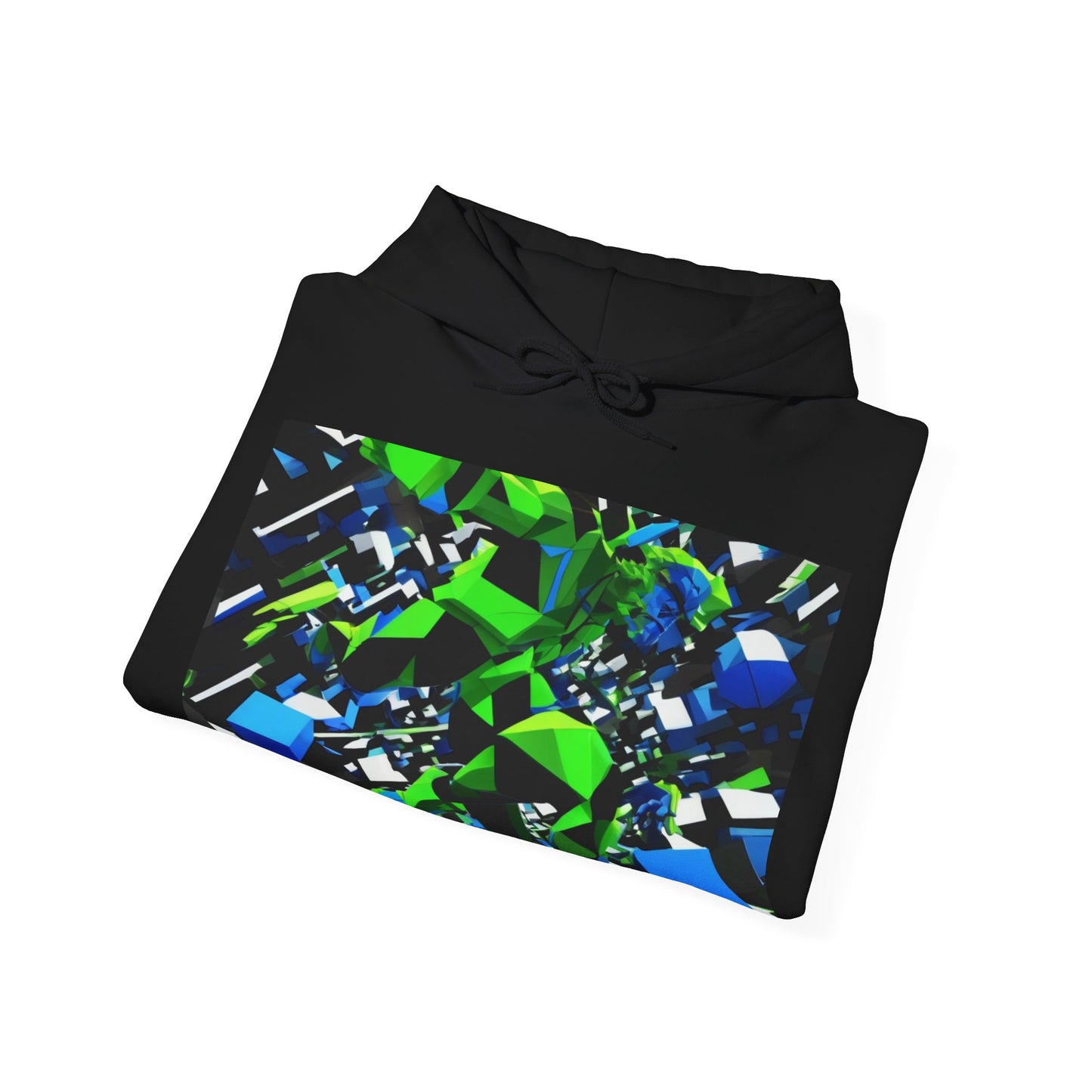boostlete-pr-season-scene-sprinter-3d-geometric-0896 — Unisex Heavy Blend Hoodie (G18500)