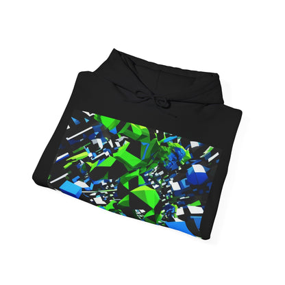 boostlete-pr-season-scene-sprinter-3d-geometric-0896 — Unisex Heavy Blend Hoodie (G18500)
