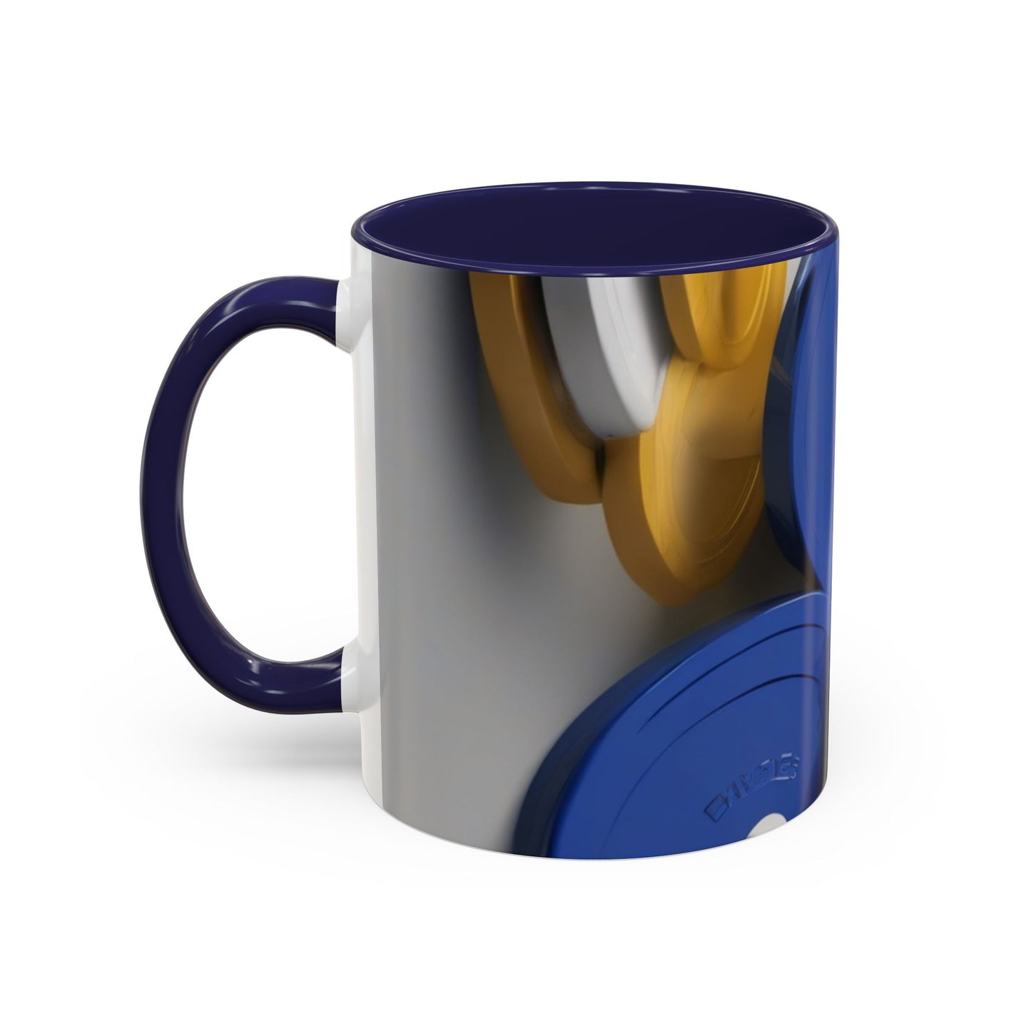 boostlete-field-day-icon-barbell-offset-geometric-0150 — Accent Mug 11oz/15oz