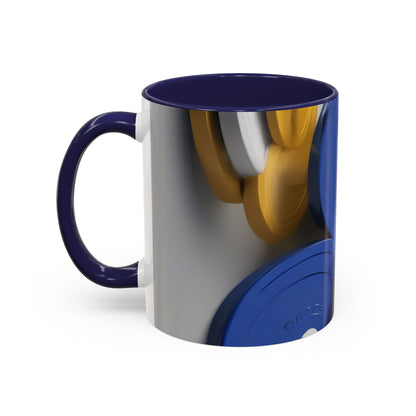 boostlete-field-day-icon-barbell-offset-geometric-0150 — Accent Mug 11oz/15oz