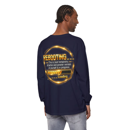 Rebooting Loading Graphic Long Sleeve T-Shirt