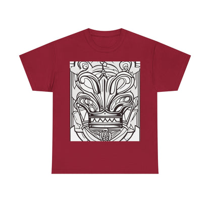 boostlete-boost-mode-icon-crown-offset-line-art-0190 — Unisex Heavy Cotton Tee (Gildan 5000)