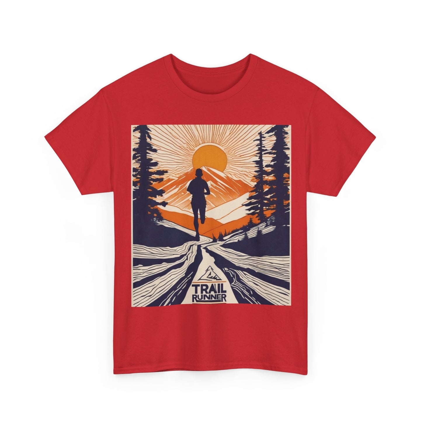 boostlete-iron-intent-scene-trail-glitch-badge-0100 — Unisex Heavy Cotton Tee (Gildan 5000)