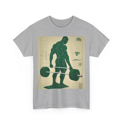 boostlete-recovery-progress-scene-deadlift-3d-blueprint-0236 — Unisex Heavy Cotton Tee (Gildan 5000)