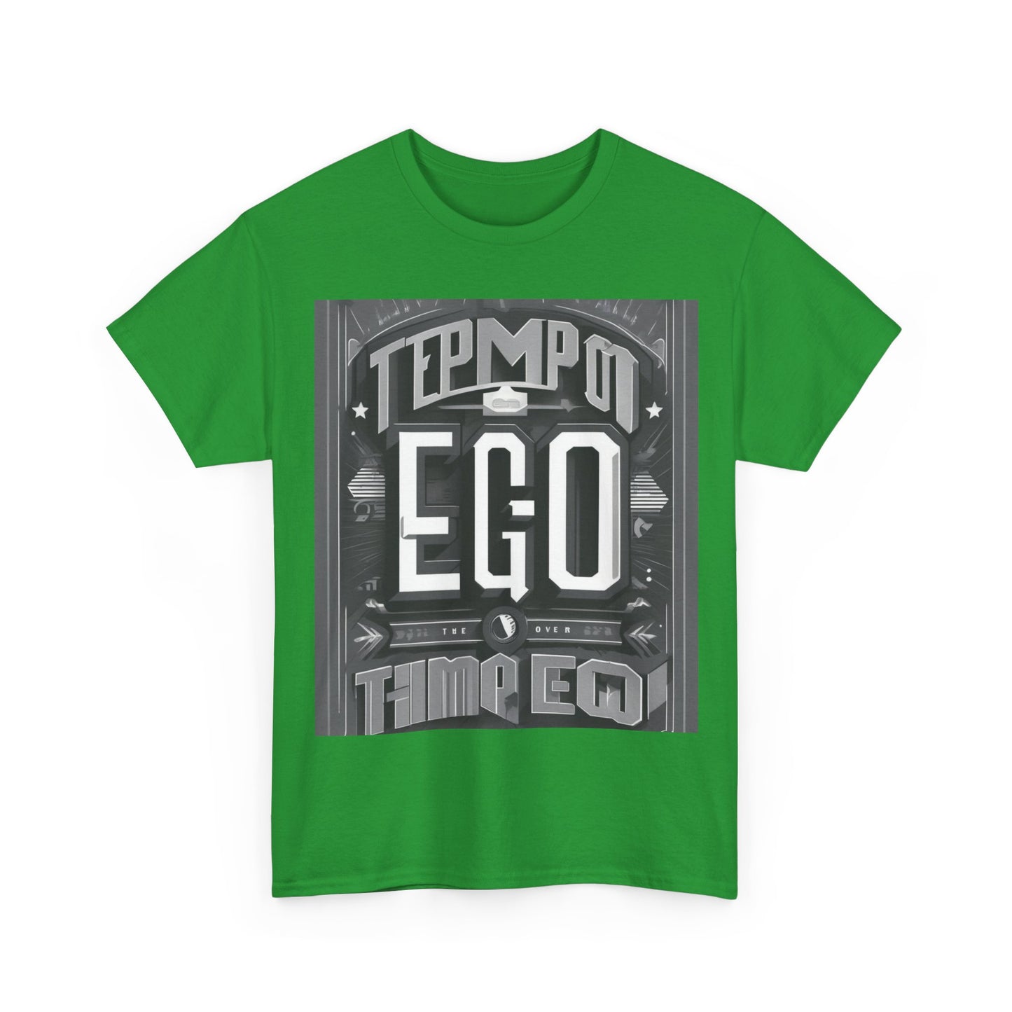 boostlete-mile-by-mile-type-tempo-over-ego-banner-modern-0093 — Unisex Heavy Cotton Tee (Gildan 5000)