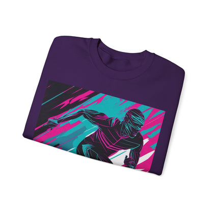 boostlete-mile-by-mile-scene-sprinter-motion-modern-0828 — Unisex Heavy Blend Crewneck (G18000)