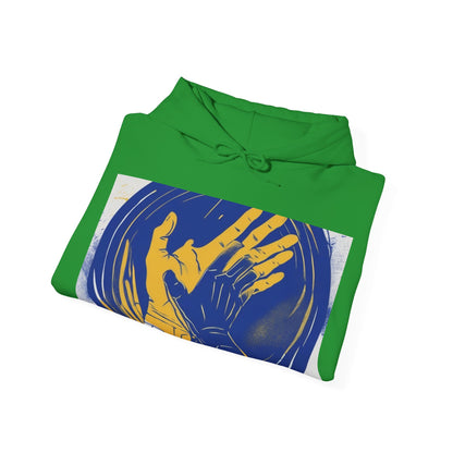 boostlete-am-crew-scene-athlete-neon-vector-0304 — Unisex Heavy Blend Hooded Sweatshirt (Gildan)