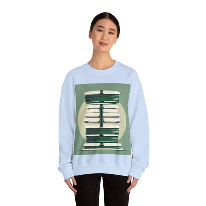 boostlete-recovery-progress-icon-barbell-glitch-vector-1746 — Unisex Heavy Blend Crewneck (G18000)