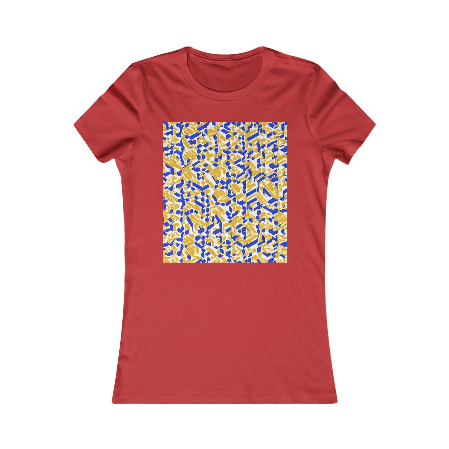 boostlete-rise-grind-pattern-sprint-isometric-0319 — Women's Favorite Tee (B+C 6004)