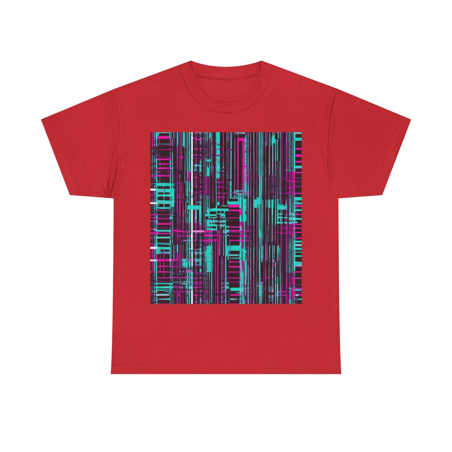 boostlete-field-day-pattern-barcode-retro-0275 — Unisex Heavy Cotton Tee (Gildan 5000)