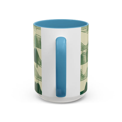 boostlete-mile-by-mile-pattern-audio-blueprint-0971 — Accent Mug 11/15oz