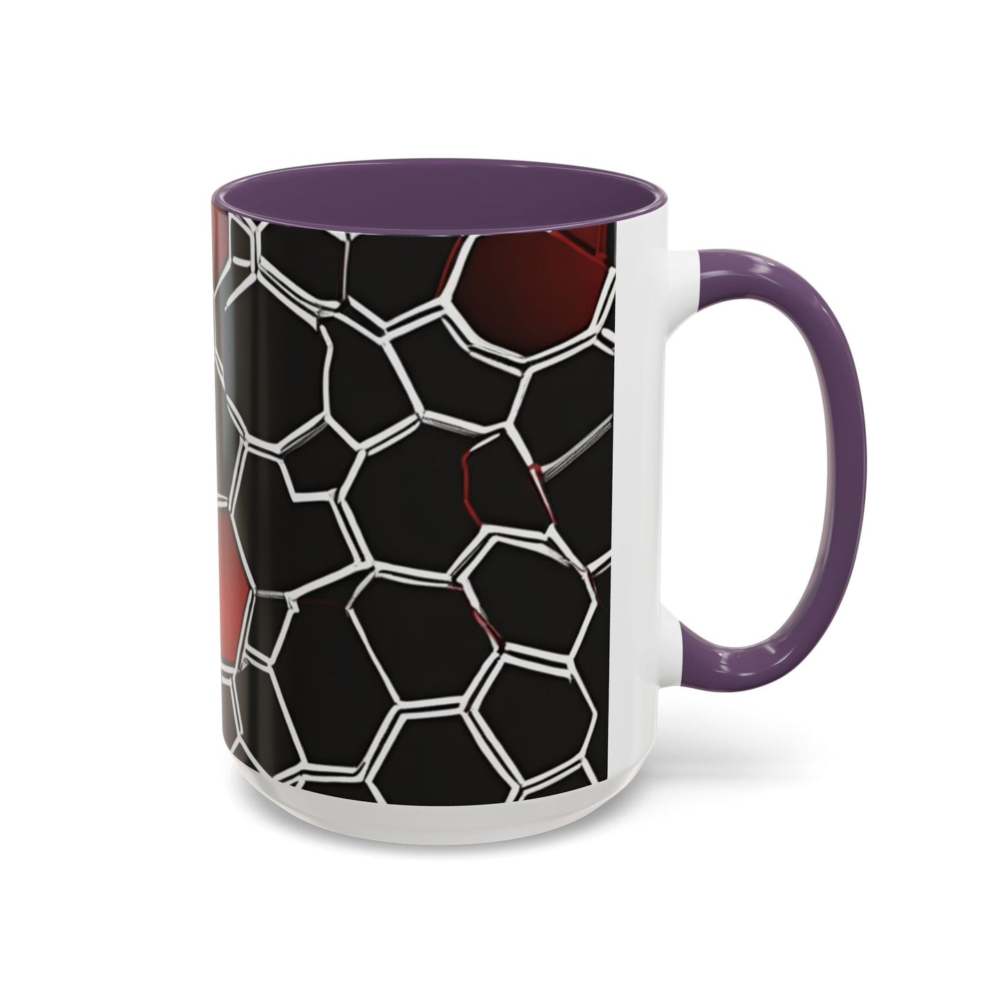 boostlete-quiet-power-pattern-hex-vector-0039 — Accent Mug 11/15oz