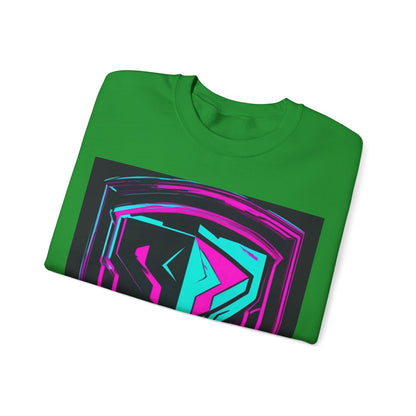 boostlete-pr-season-icon-shield-speed-industrial-0270 — Unisex Heavy Blend Crewneck Sweatshirt (Gildan)