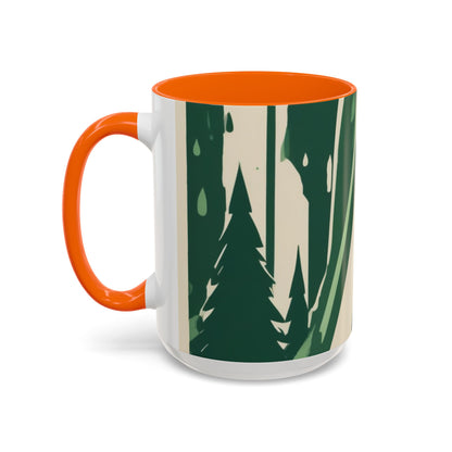 boostlete-quiet-power-icon-water-glitch-retro-0186 — Accent Mug 11/15oz