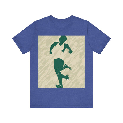 boostlete-am-crew-icon-runner-grainy-blueprint-0134 — Unisex Jersey Short Sleeve (B+C 3001)