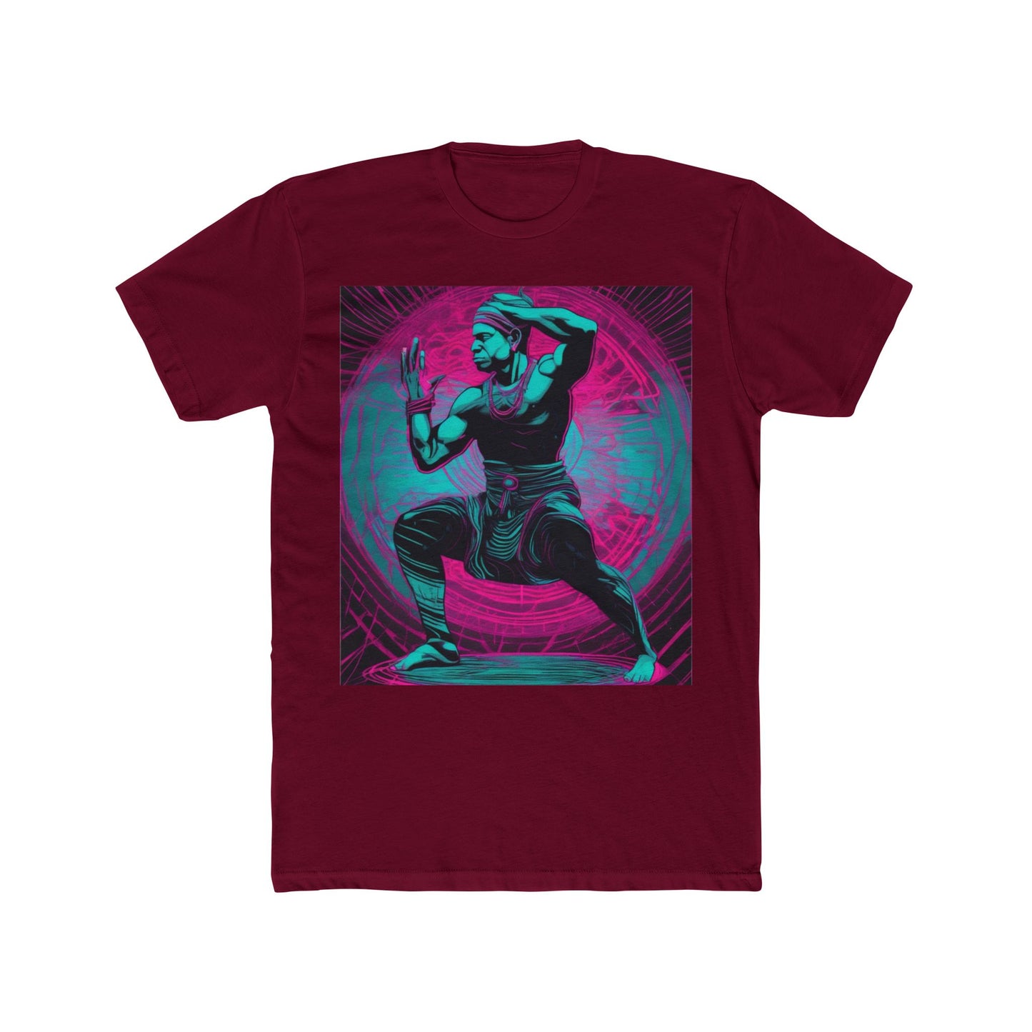 boostlete-rise-grind-scene-yogi-motion-line-art-0240 — Unisex Cotton Crew Tee (NL 3600)