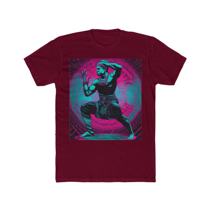 boostlete-rise-grind-scene-yogi-motion-line-art-0240 — Unisex Cotton Crew Tee (NL 3600)