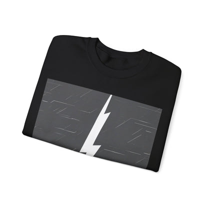 boostlete-am-crew-icon-lightning-glitch-vector-0590 — Unisex Heavy Blend Crewneck (G18000)