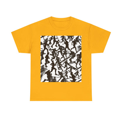 boostlete-field-day-scene-marathoner-motion-paper-0156 — Unisex Heavy Cotton Tee (Gildan 5000)
