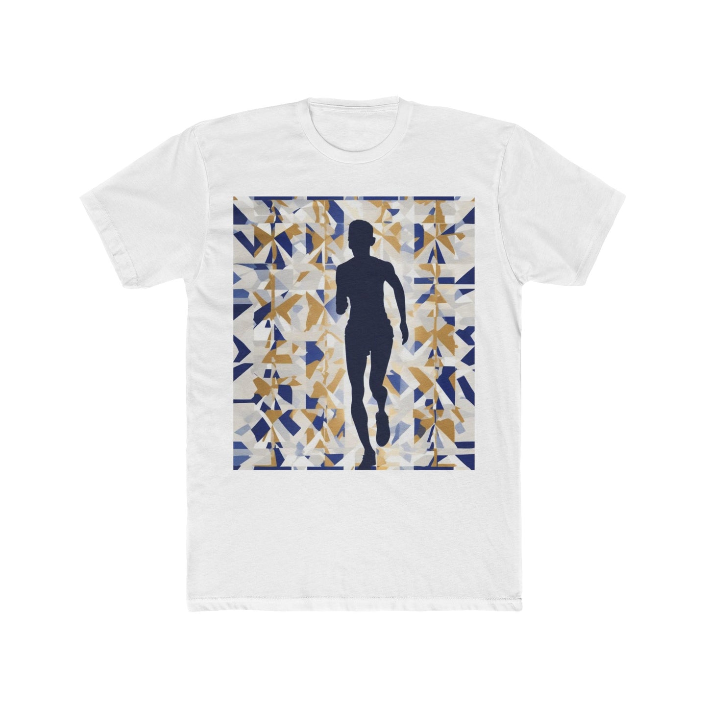 boostlete-recovery-progress-scene-marathoner-matte-geometric-0448 — Unisex Cotton Crew Tee (NL 3600)