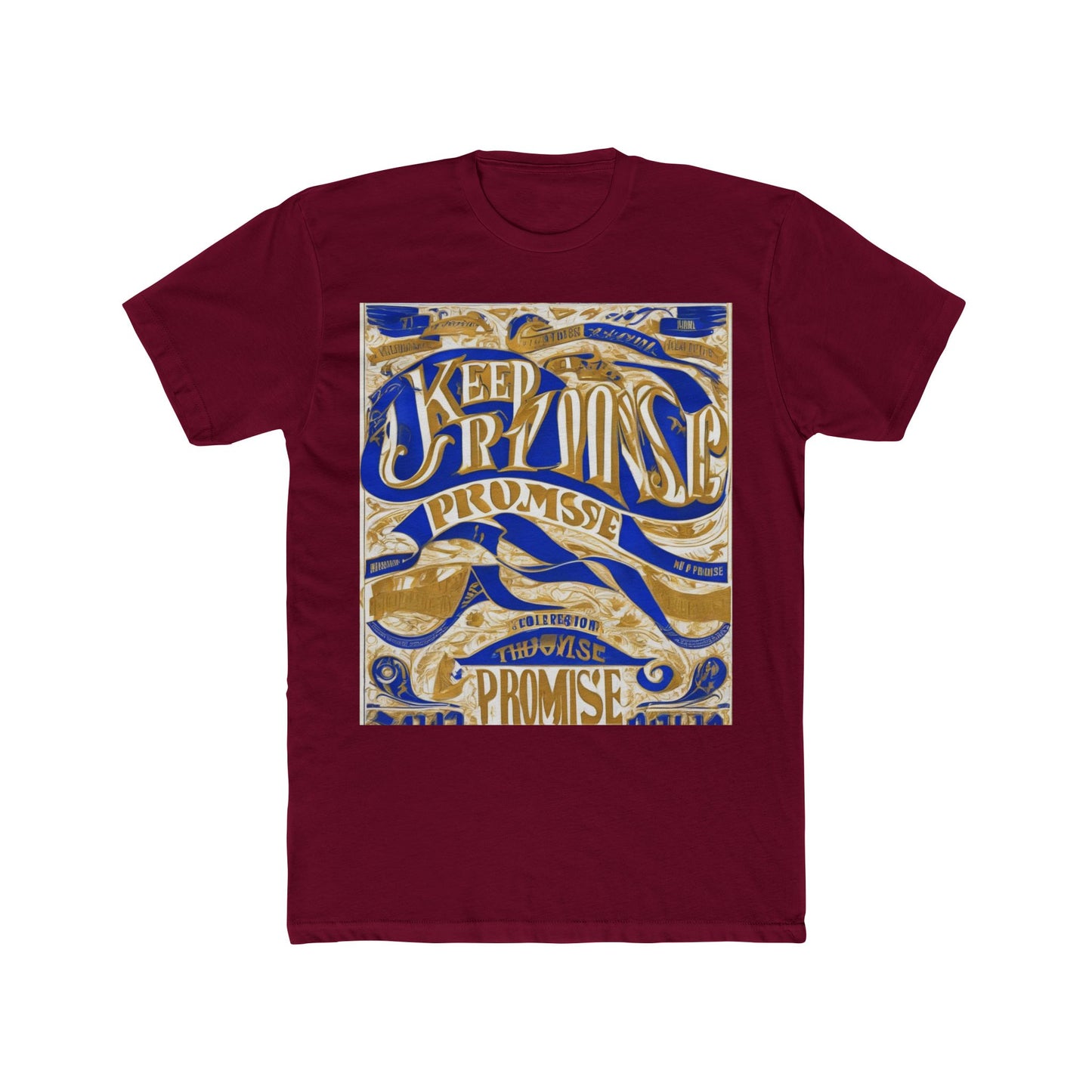 boostlete-am-crew-type-keep-the-promise-split-engraved-0101 — Unisex Cotton Crew Tee (NL 3600)