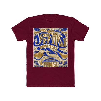 boostlete-am-crew-type-keep-the-promise-split-engraved-0101 — Unisex Cotton Crew Tee (NL 3600)