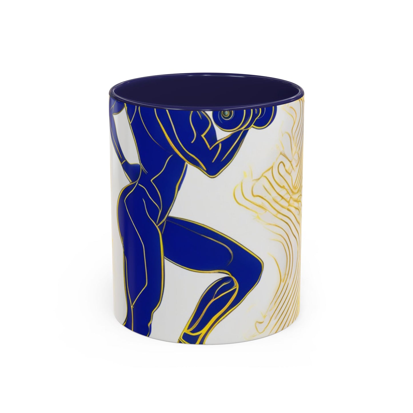 boostlete-iron-intent-scene-lunge-neon-line-art-0392 — Accent Mug 11/15oz