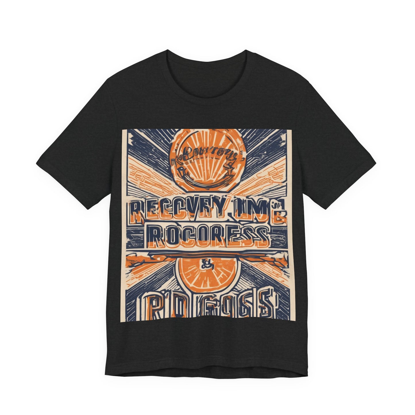 boostlete-boost-mode-type-recovery-progress-outline-over-solid-badge-0161 — Unisex Jersey Short Sleeve (B+C 3001)