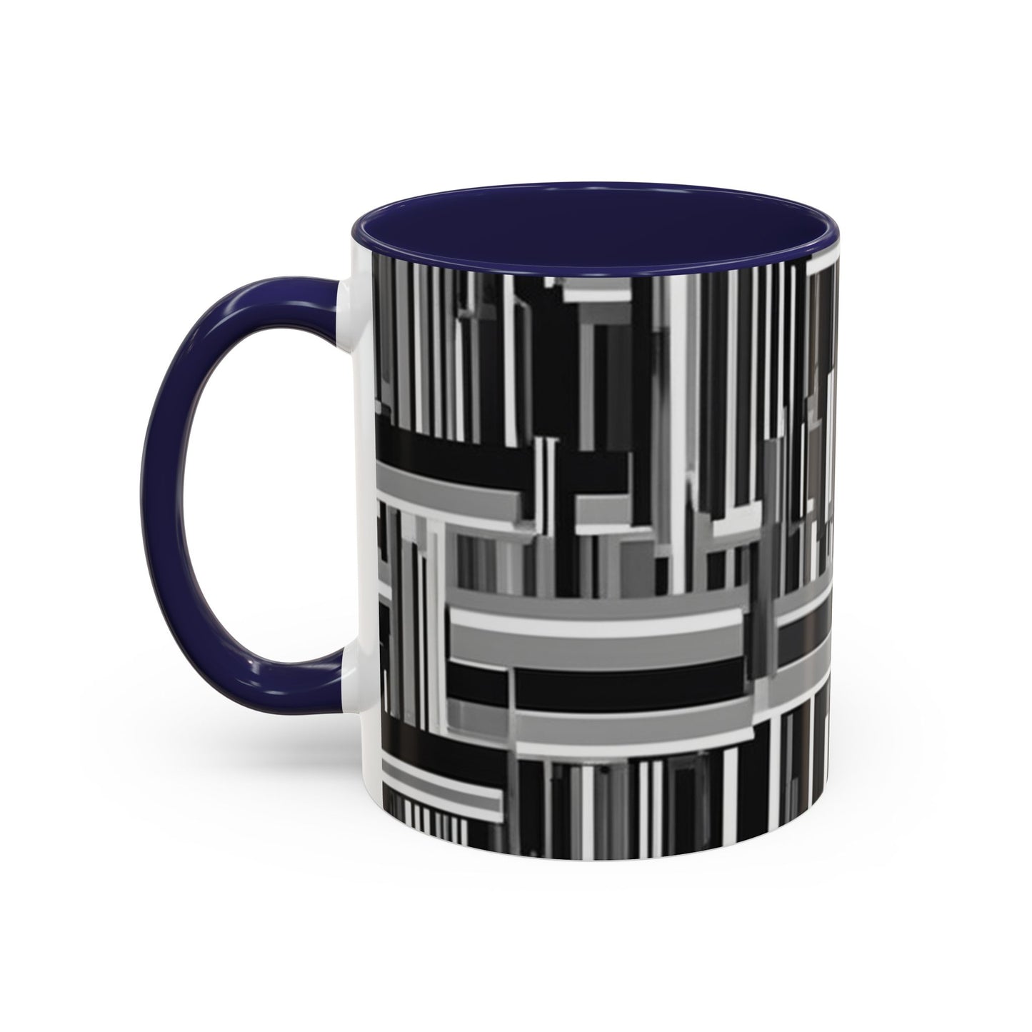 boostlete-recovery-progress-pattern-barcode-isometric-1023 — Accent Mug 11/15oz