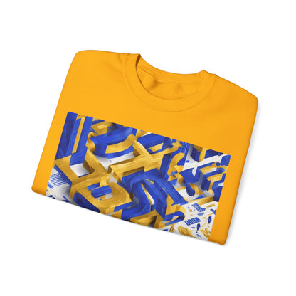 boostlete-iron-intent-type-one-more-rep-arc-isometric-0069 — Unisex Heavy Blend Crewneck Sweatshirt (Gildan)