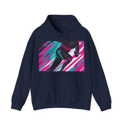 boostlete-mile-by-mile-scene-sprinter-motion-modern-0828 — Unisex Heavy Blend Hoodie (G18500)