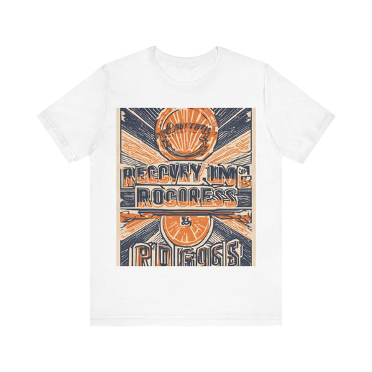 boostlete-boost-mode-type-recovery-progress-outline-over-solid-badge-0161 — Unisex Jersey Short Sleeve (B+C 3001)