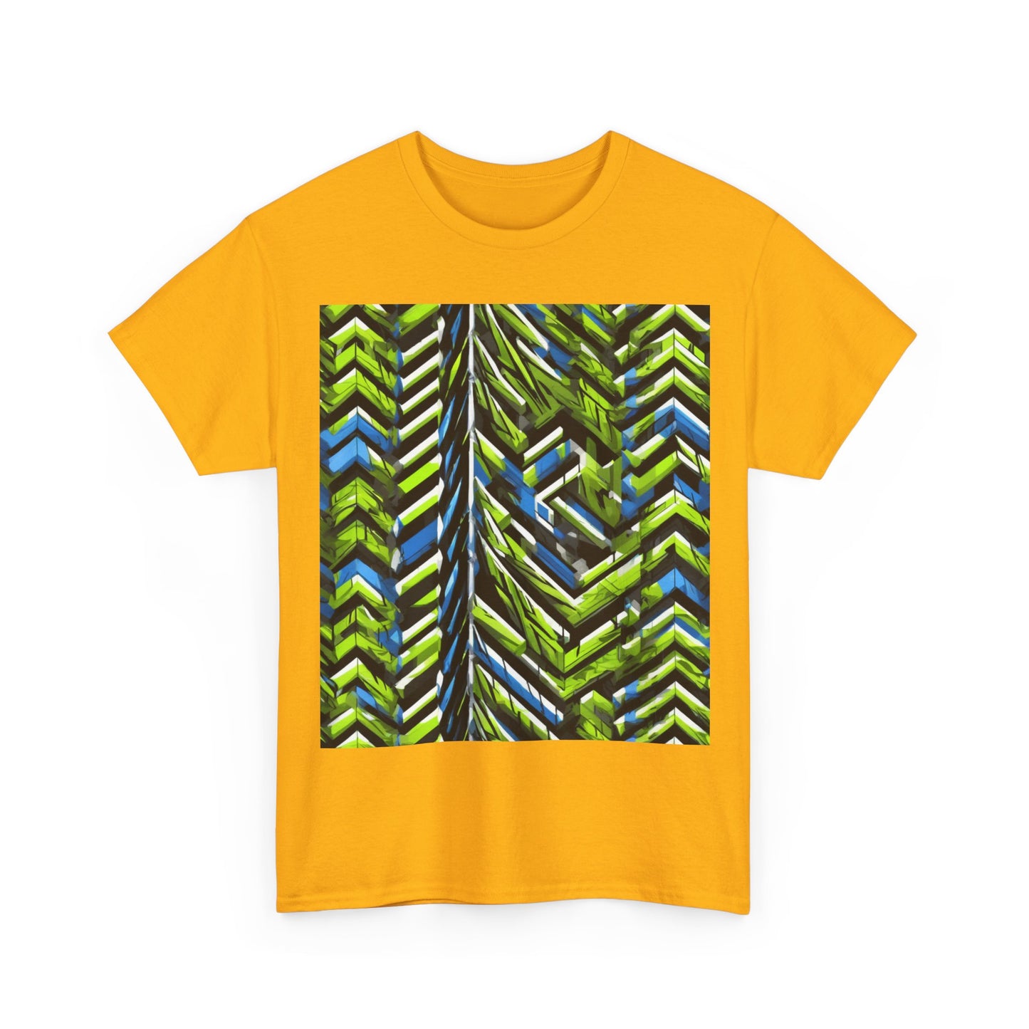 boostlete-rise-grind-pattern-chevron-isometric-0195 — Unisex Heavy Cotton Tee (Gildan 5000)