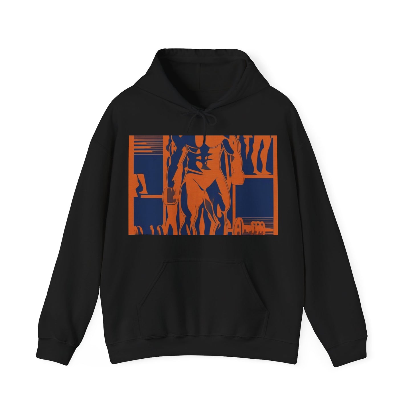 boostlete-rise-grind-scene-deadlift-3d-paper-0812 — Unisex Heavy Blend Hoodie (G18500)