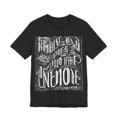 boostlete-mile-by-mile-type-one-more-split-line-art-0001 — Unisex Jersey Short Sleeve (B+C 3001)