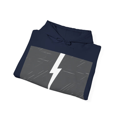 boostlete-am-crew-icon-lightning-glitch-vector-0590 — Unisex Heavy Blend Hoodie (G18500)