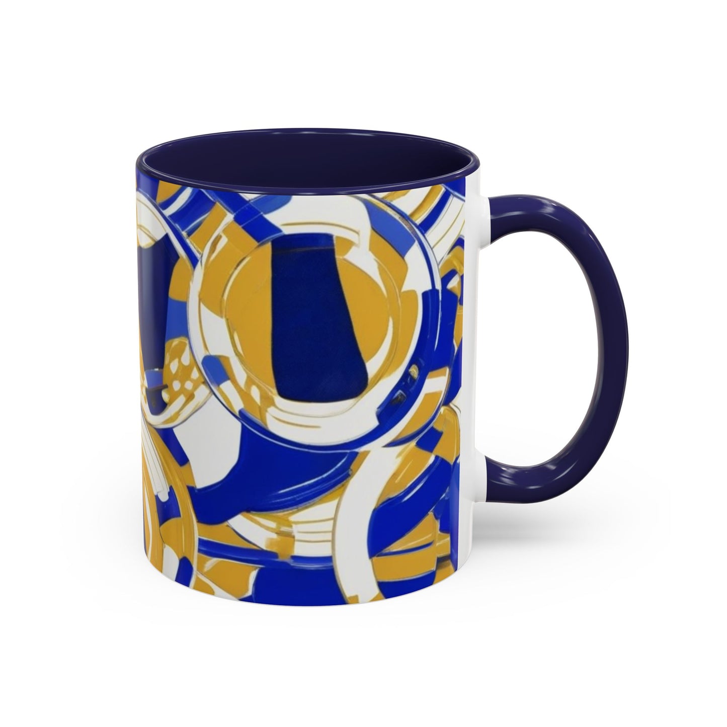 boostlete-field-day-icon-barbell-grainy-line-art-0906 — Accent Mug 11/15oz