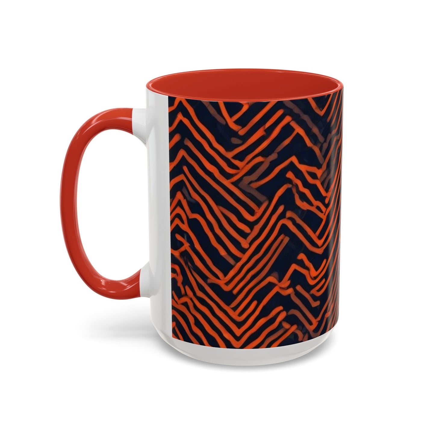 boostlete-field-day-pattern-ekg-modern-0087 — Accent Mug 11oz/15oz