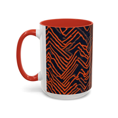 boostlete-field-day-pattern-ekg-modern-0087 — Accent Mug 11oz/15oz