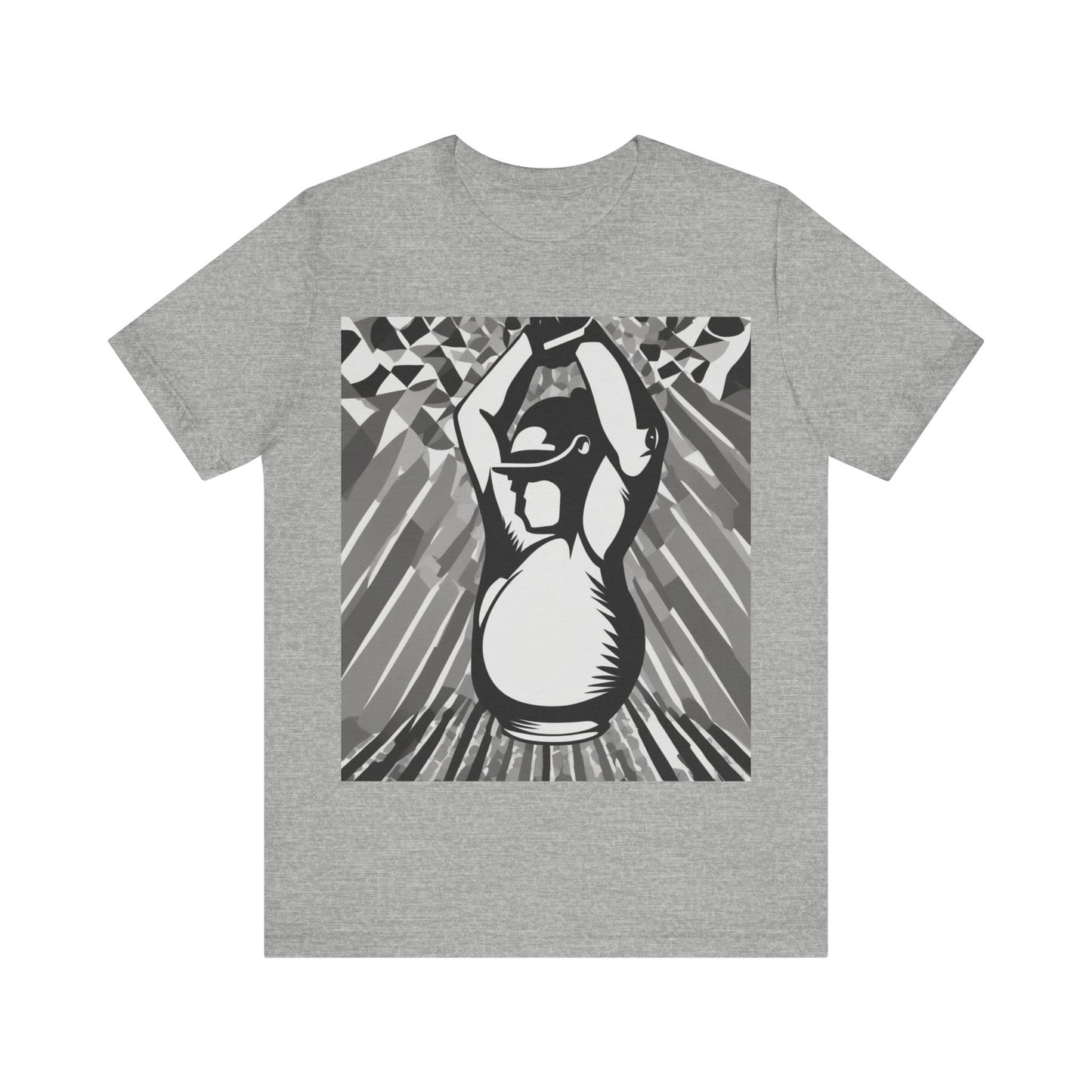 boostlete-iron-intent-scene-kettlebell-grainy-modern-0276 — Unisex Jersey Short Sleeve (B+C 3001)