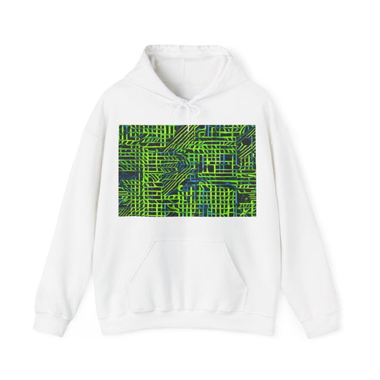 boostlete-quiet-power-pattern-stair-steps-industrial-0751 — Unisex Heavy Blend Hoodie (G18500)