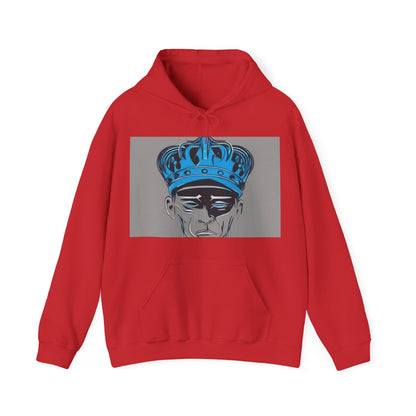boostlete-am-crew-icon-crown-grainy-monoline-0022 — Unisex Heavy Blend Hooded Sweatshirt (Gildan)