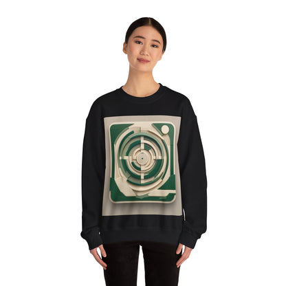 boostlete-mile-by-mile-icon-target-3d-modern-0306 — Unisex Heavy Blend Crewneck Sweatshirt (Gildan)