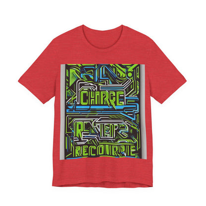 boostlete-pr-season-type-charge-train-recover-outline-over-solid-geometric-0129 — Unisex Jersey Short Sleeve (B+C 3001)