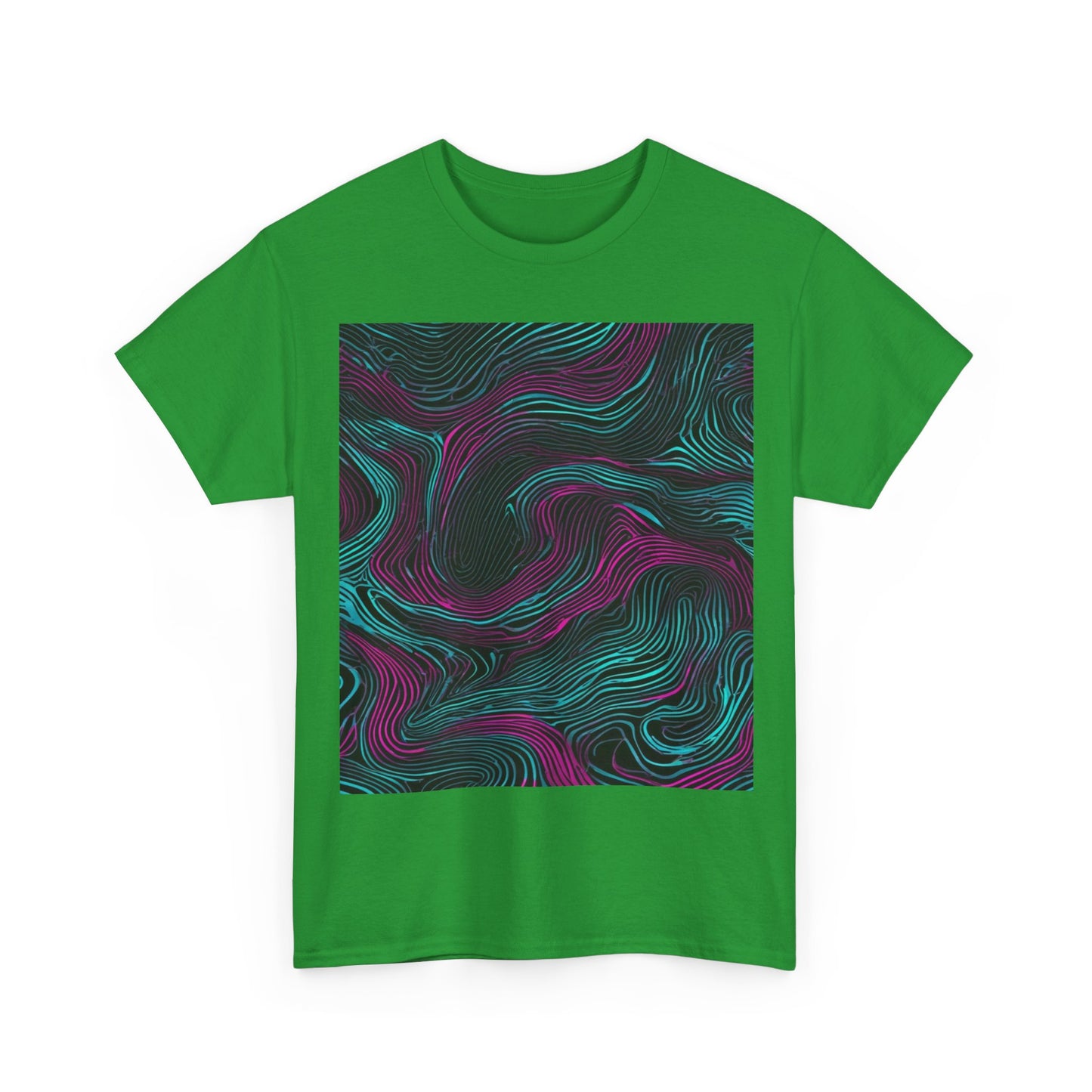boostlete-am-crew-pattern-topographic-monoline-0075 — Unisex Heavy Cotton Tee (Gildan 5000)