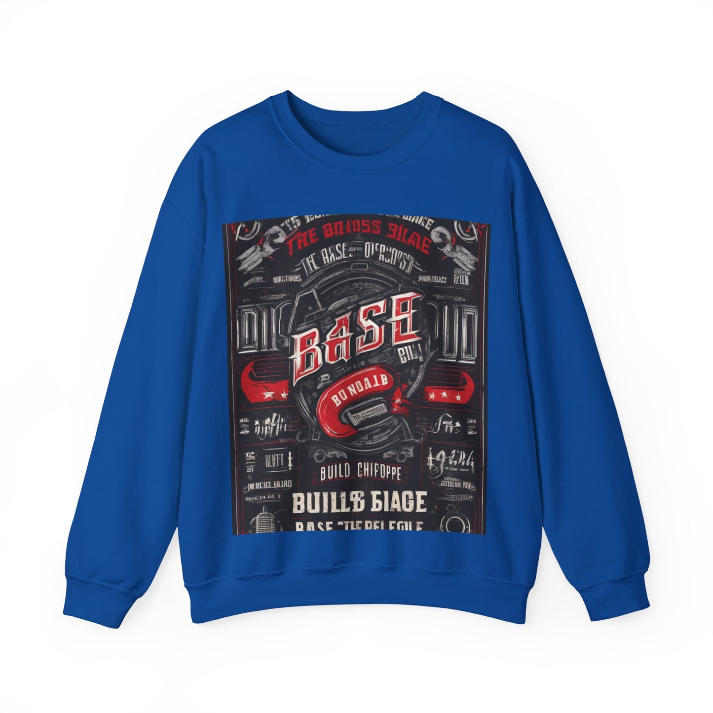 boostlete-boost-mode-type-build-the-base-micro-industrial-0785 — Unisex Heavy Blend Crewneck (G18000)