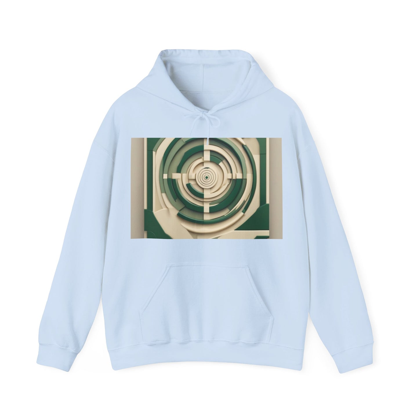 boostlete-mile-by-mile-icon-target-3d-modern-0306 — Unisex Heavy Blend Hoodie (G18500)