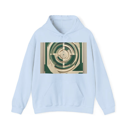 boostlete-mile-by-mile-icon-target-3d-modern-0306 — Unisex Heavy Blend Hoodie (G18500)