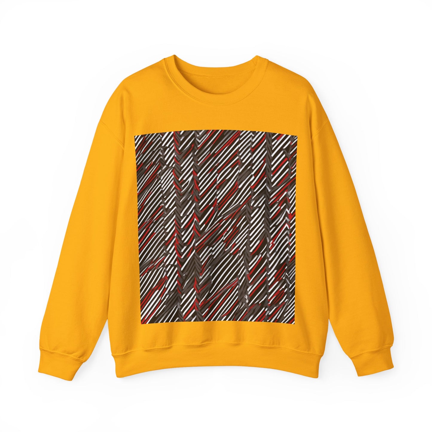boostlete-field-day-pattern-diagonal-paper-0287 — Unisex Heavy Blend Crewneck Sweatshirt (Gildan)
